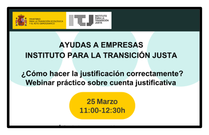 webinar justificación ayudas empresas TJ